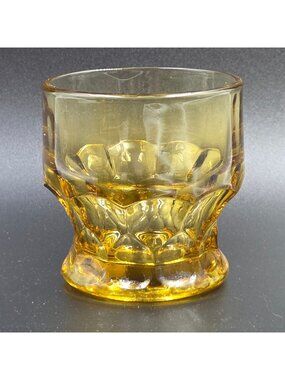 Anchor Hocking Georgian Amber Topaz Set of 4 Flat Tumbler